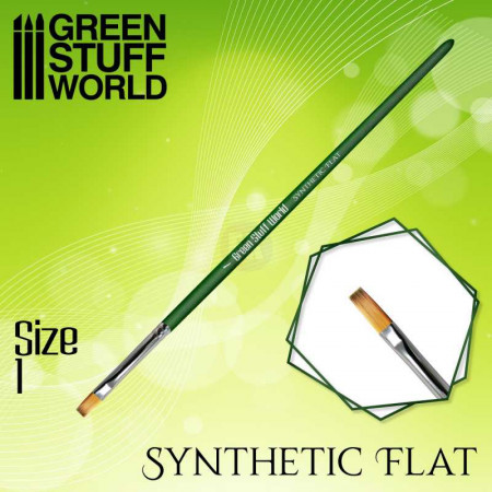 Plochý štetec GREEN SERIES Flat Synthetic Brush - veľkosť 1